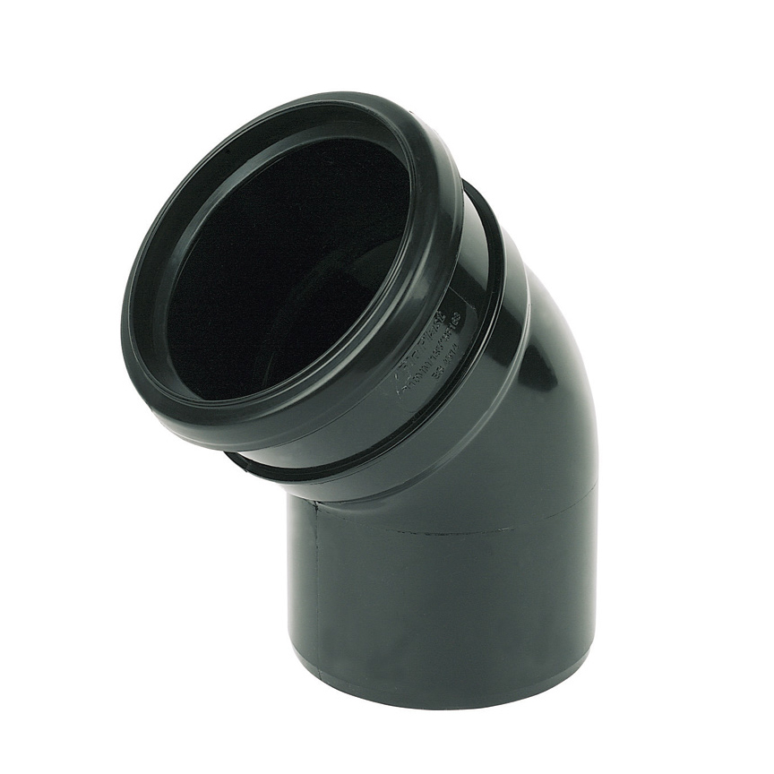 Floplast Ring Seal Bend 135° Degree(Socket/Spigot) 4"/110mm (SP163)
