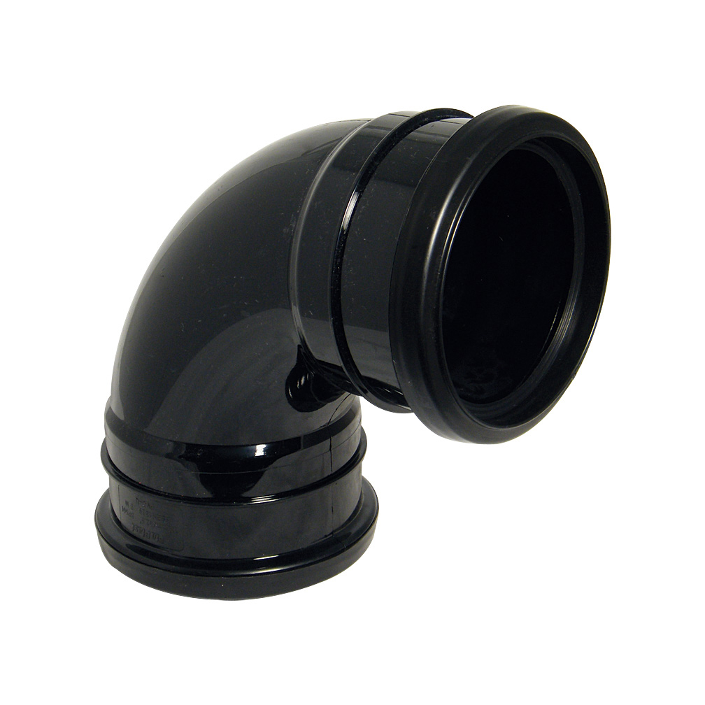 Floplast Ring Seal Bend 92.5° (87.5°) (2X Socket) 4"/110mm (SP561)