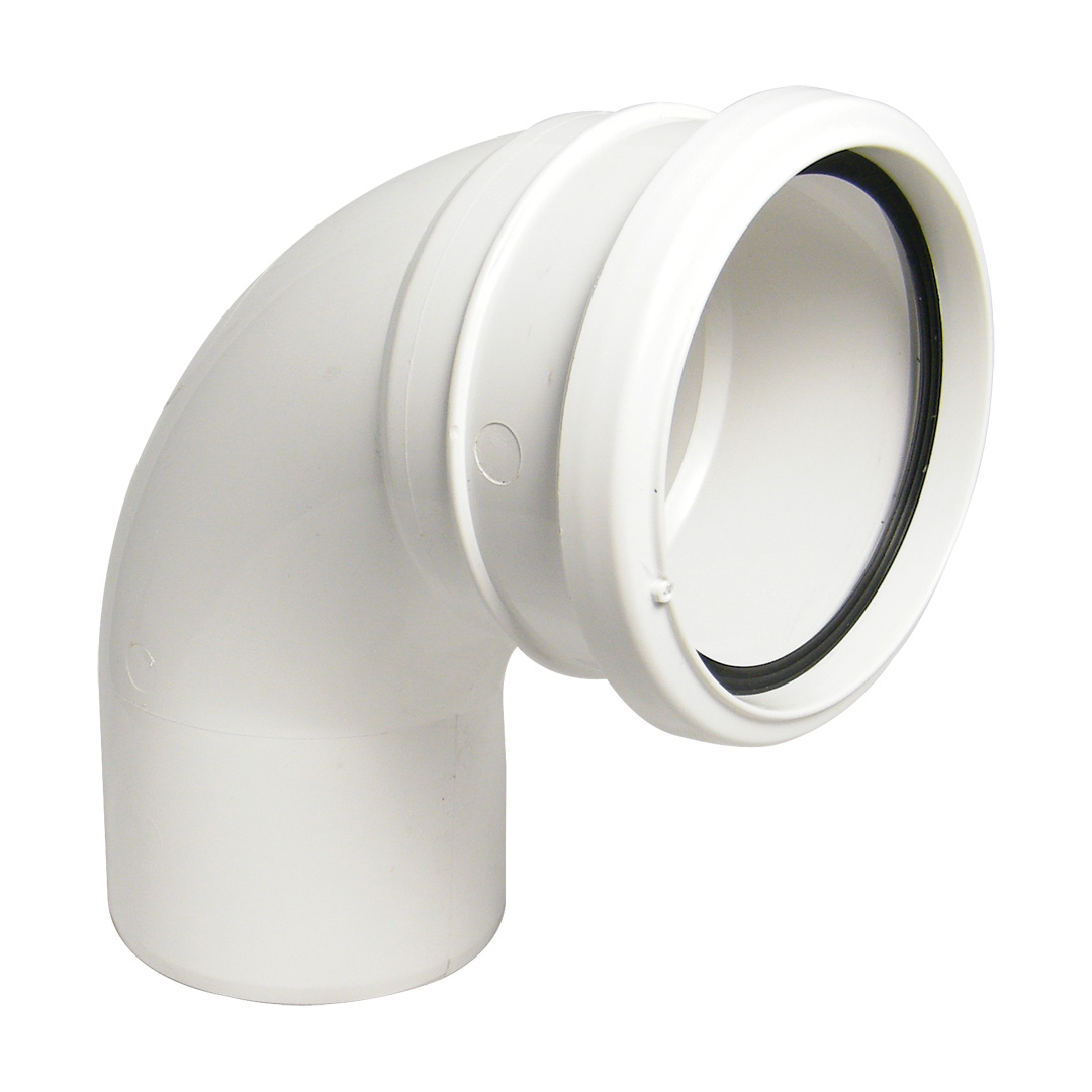 Floplast Ring Seal Bend 92.5° (87.5°) (Socket/Spigot) 4"/110mm (SP161) image 3