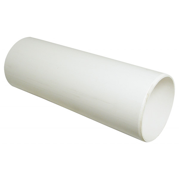 Floplast Ring Seal Plain End Pipe 4"/110mm 3M White (SP1)