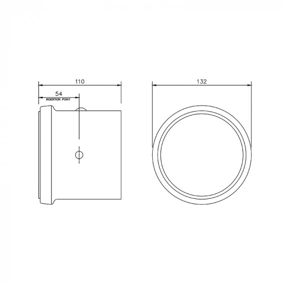Floplast Ring Seal Single Socket Pipe Coupling 4"/110mm (SP124) image 4