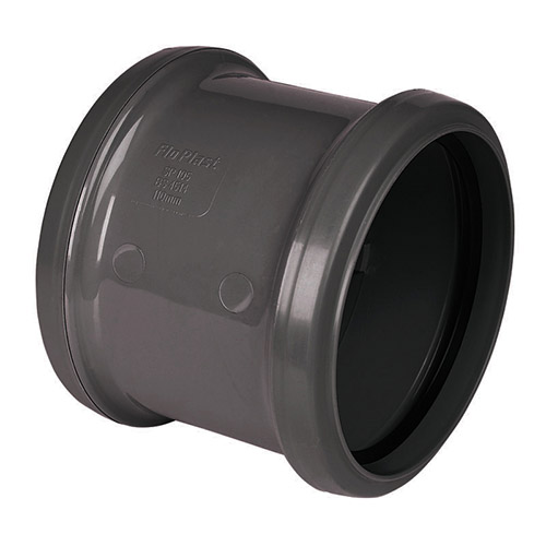 Floplast Ring Seal Socket Coupling 4"/110mm Anthracite (SP105)