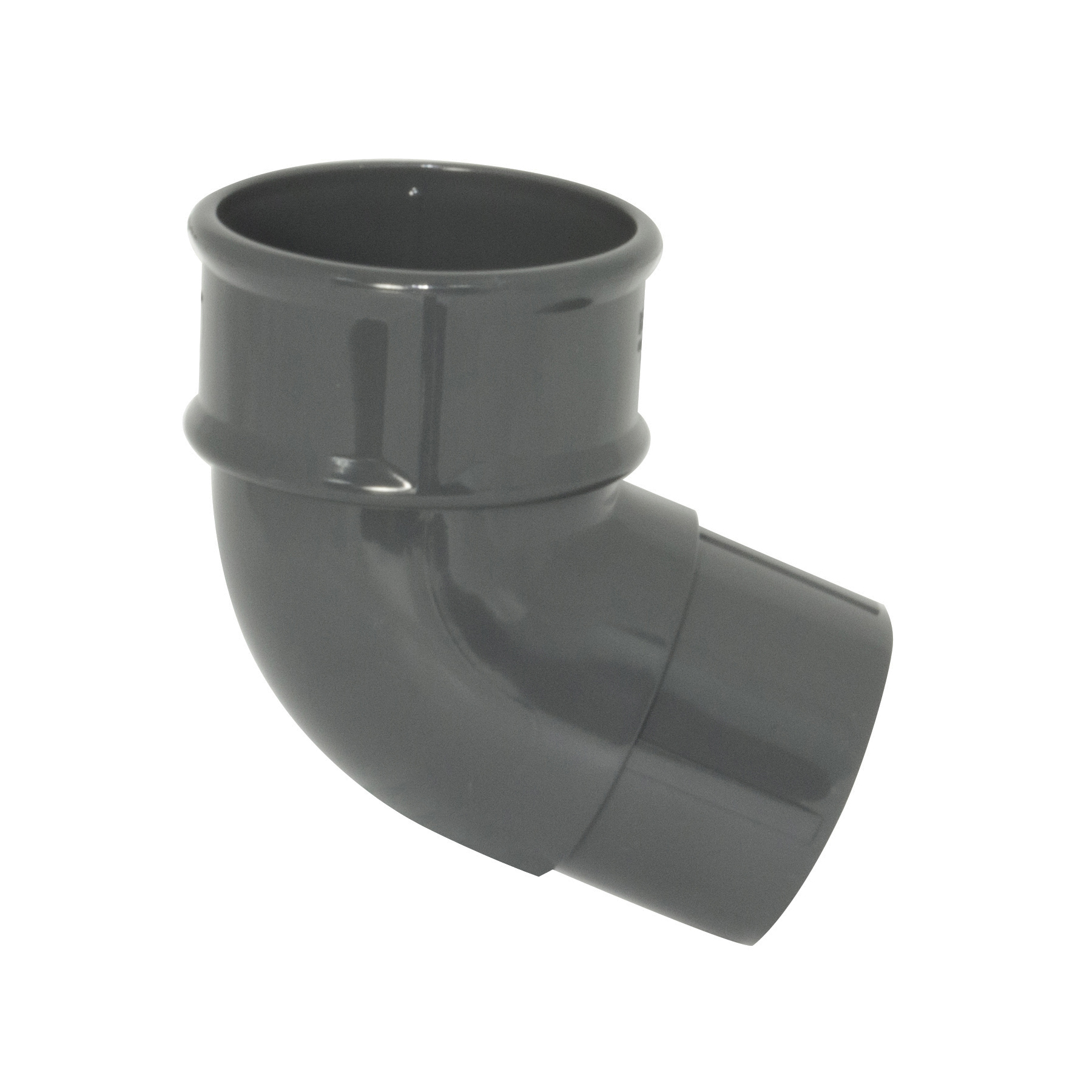 Floplast Round Downpipe 68mm 112.5° Degree Offset Bend Anthracite (RB2)