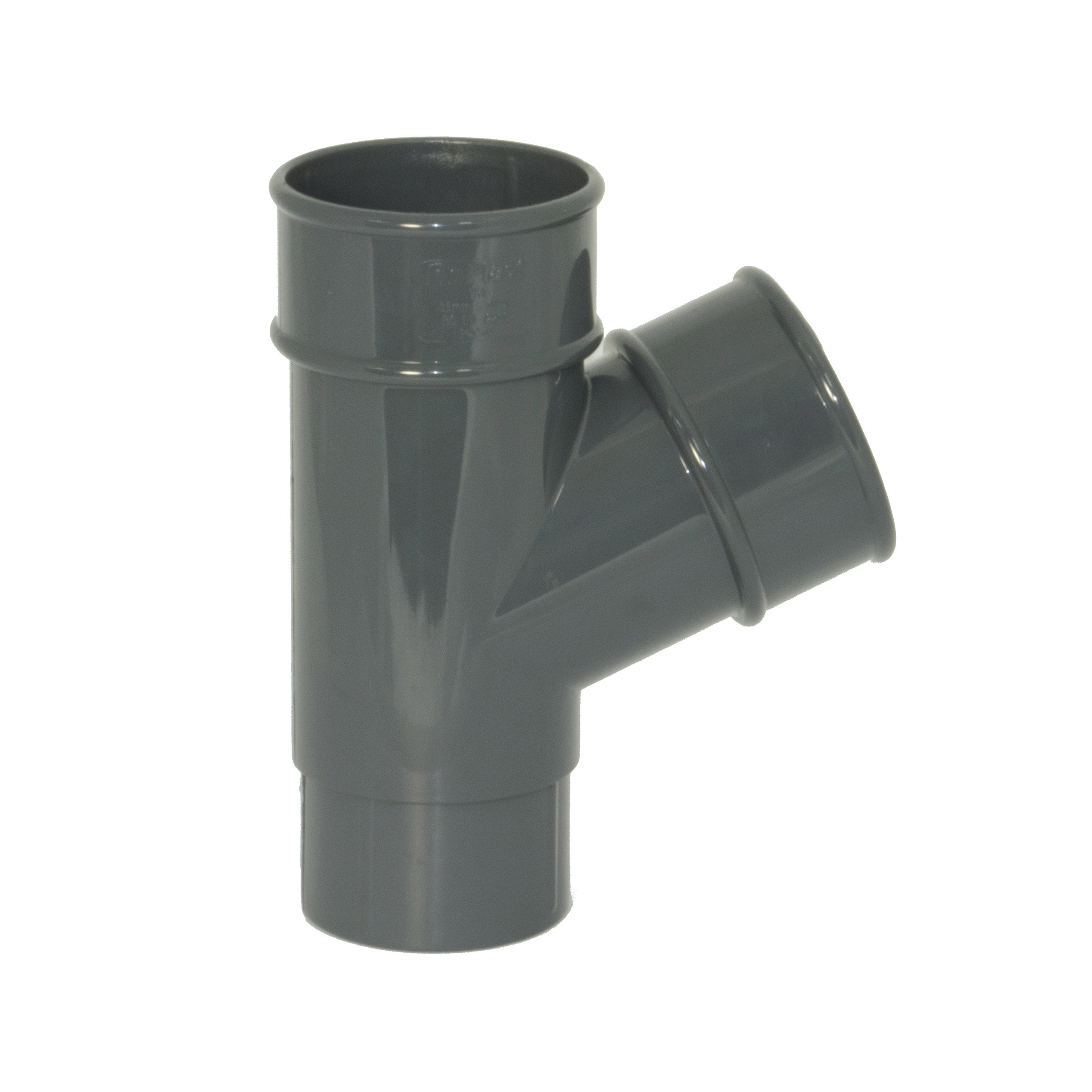 Floplast Round Downpipe 68mm 67.5° (112.5°) Degree Branch (RY1) image 3