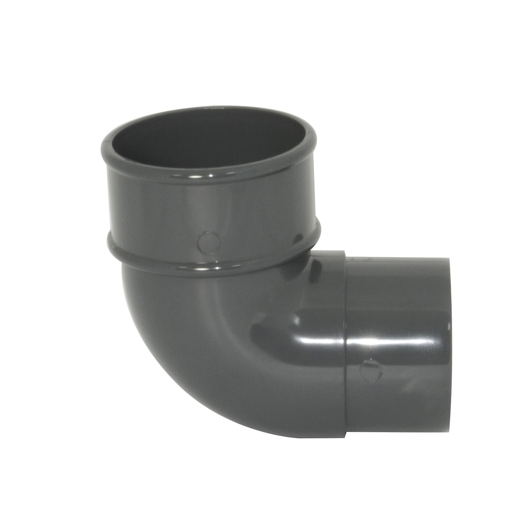 Floplast Round Downpipe 68mm 92.5° Degree Offset Bend Anthracite (RB1)