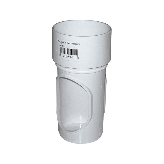 Floplast Round Downpipe 68mm Access Pipe (RX1)