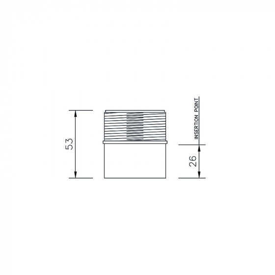 Floplast Solvent Weld Adaptor (Male Iron) 40mm (WS64) image 2