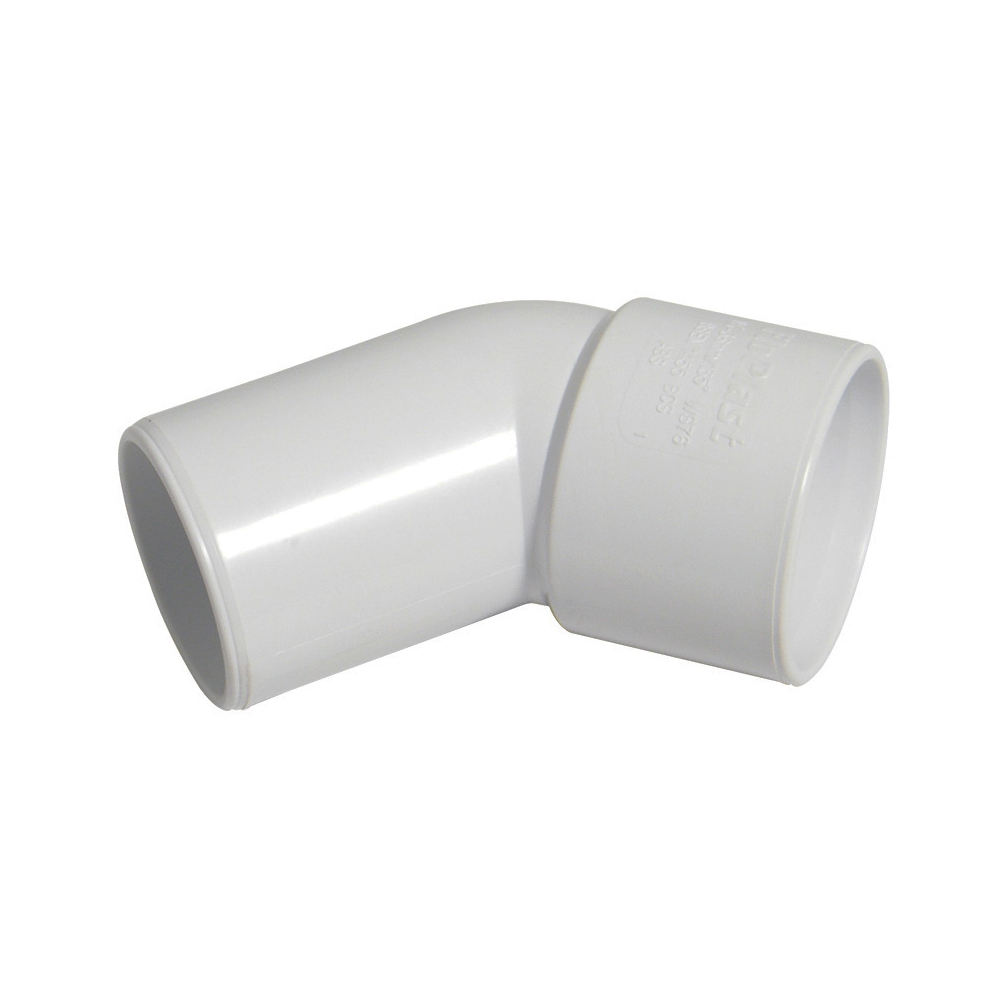 Floplast Solvent Weld Spigot Bend 45° Degree 40mm (WS77) image 2
