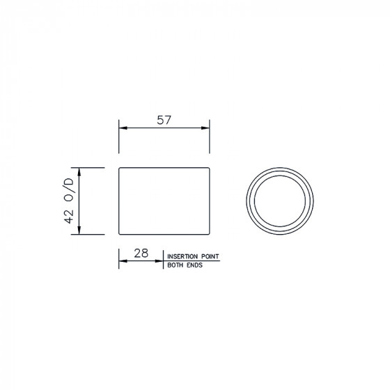 Floplast Solvent Weld Straight Coupling 32mm (WS07) image 4