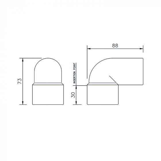 Floplast Solvent Weld Swivel Bend 90° Degree 40mm (WS27) image 4