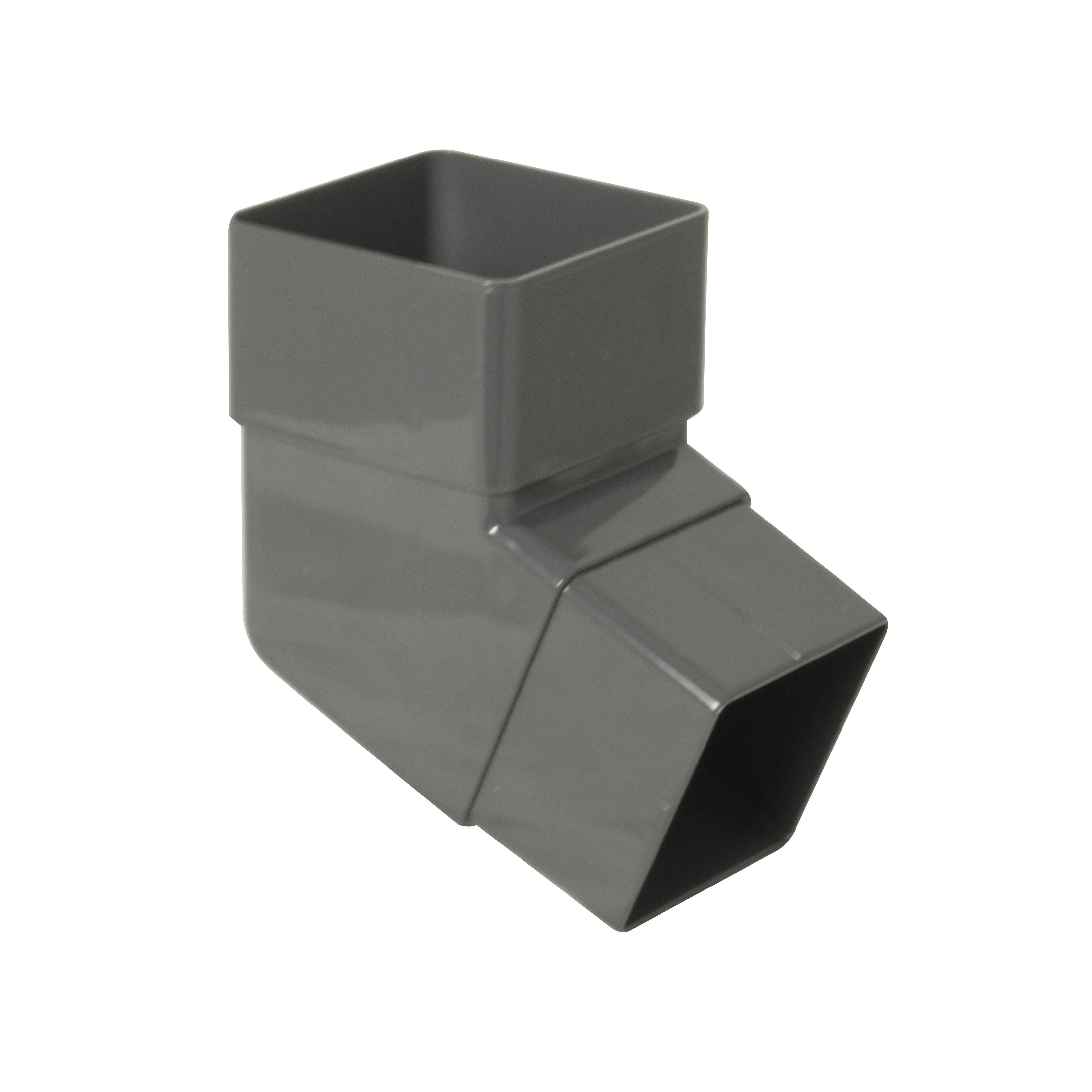 Floplast Square Downpipe 65mm 112.5° Degree Offset Bend Anthracite (RBS2)
