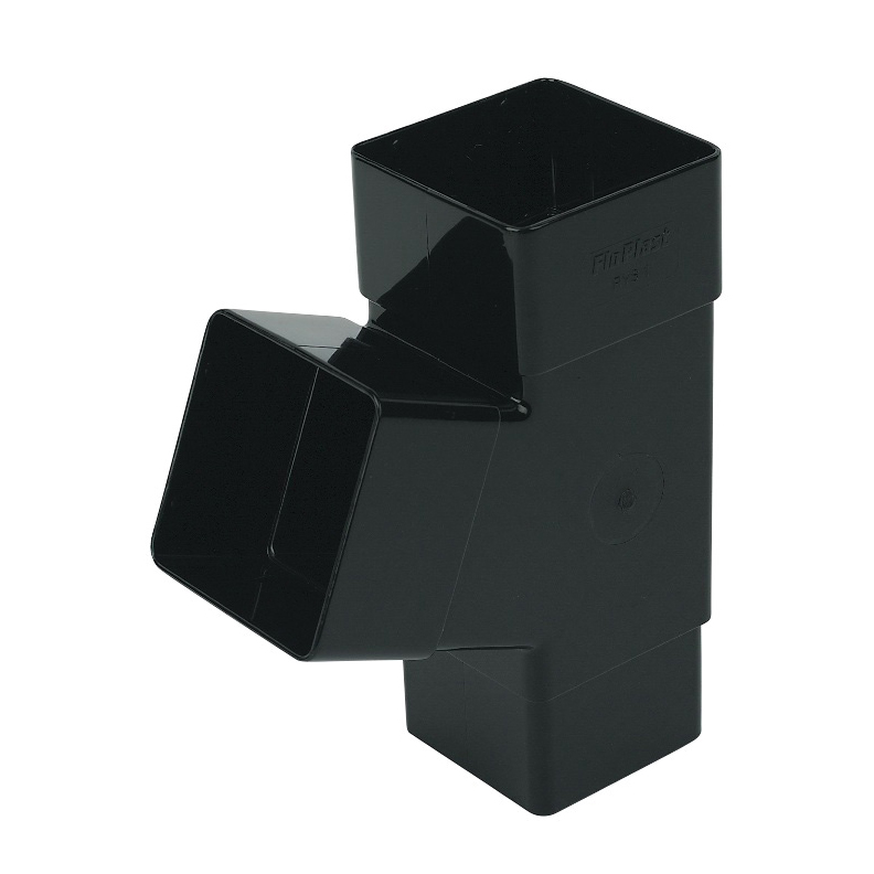 Floplast Square Downpipe 65mm 67.5° (112.5°) Degree Branch (RYS1)