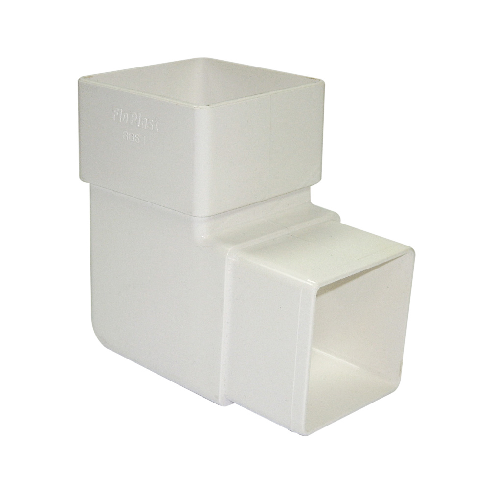 Floplast Square Downpipe 65mm 92.5° Degree Offset Bend (RBS1)