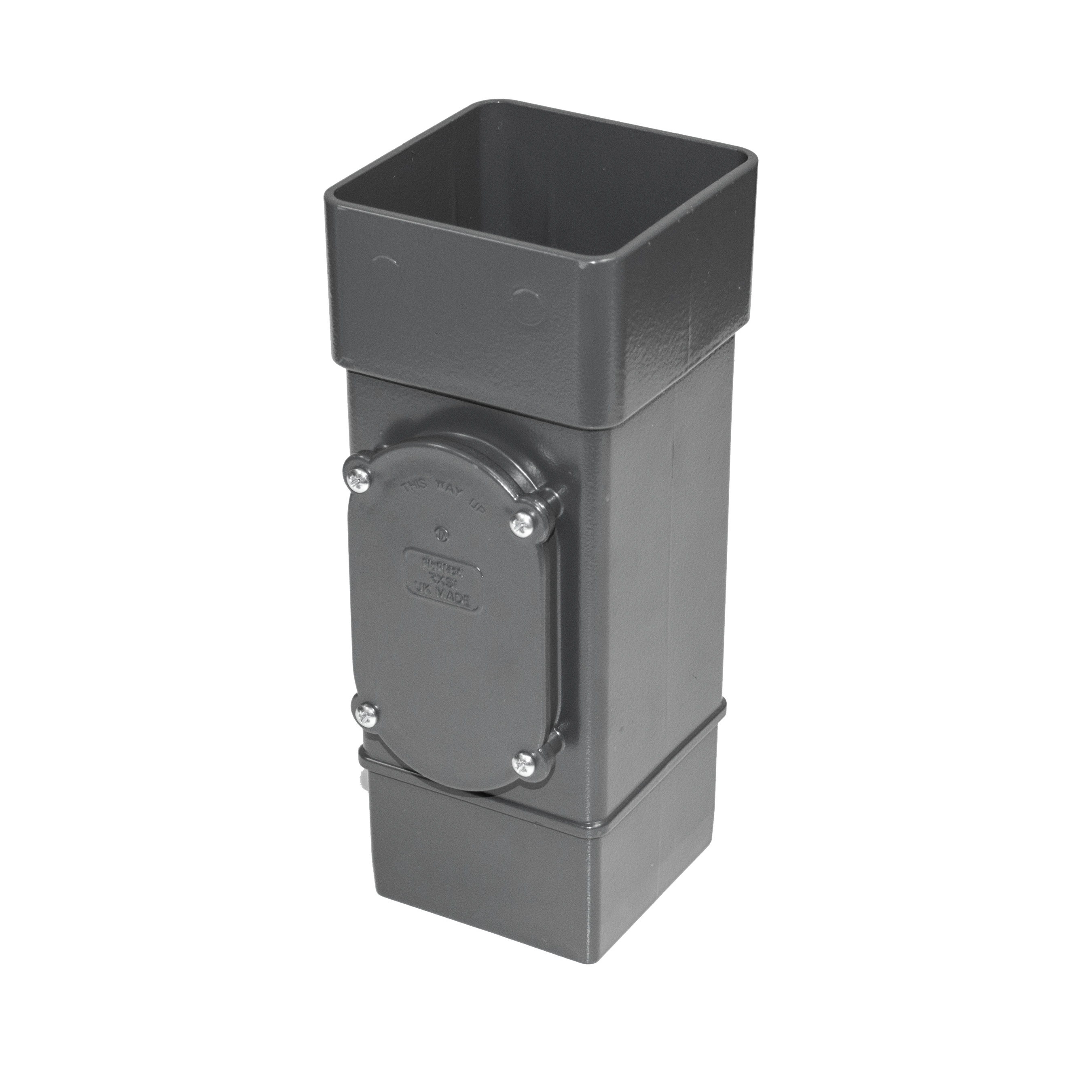 Floplast Square Downpipe 65mm Access Pipe Anthracite (RXS1)