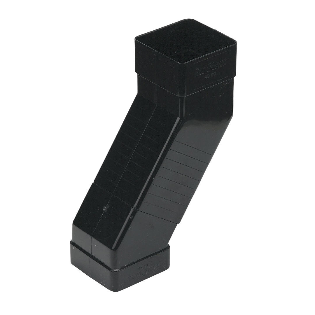 Floplast Square Downpipe 65mm Adjustable Offset Bend (RBS5) image 1