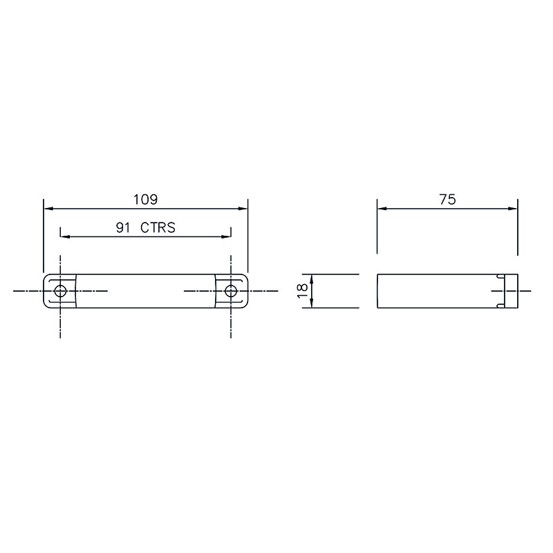 Floplast Square Downpipe 65mm Flush Pipe Clip (RCS2) image 4