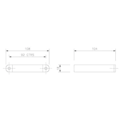 Floplast Square Downpipe 65mm Pipe Clip (RCS1) (Pack Of 10) image 4
