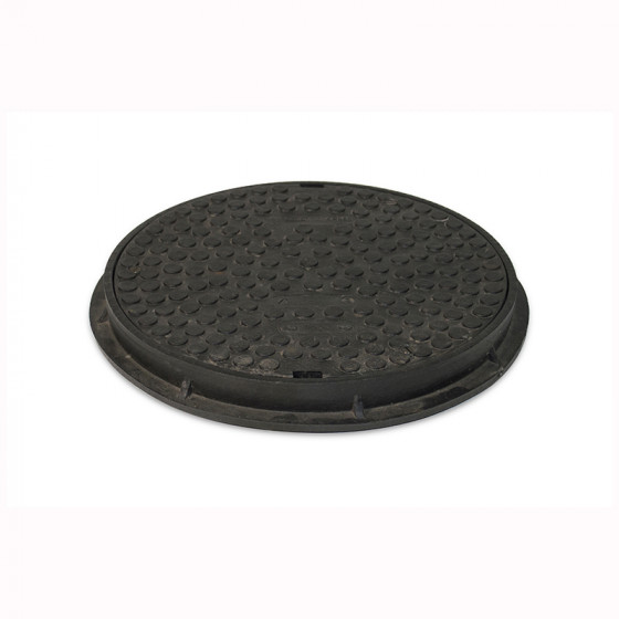 FloPlast Underground Drainage Mini Access Chamber Round Cover & Plastic Frame (D831)