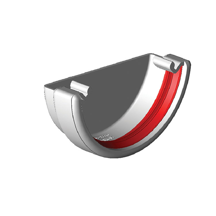 FreeFlow 112mm Half Round Gutter External Stopend (FRR607)