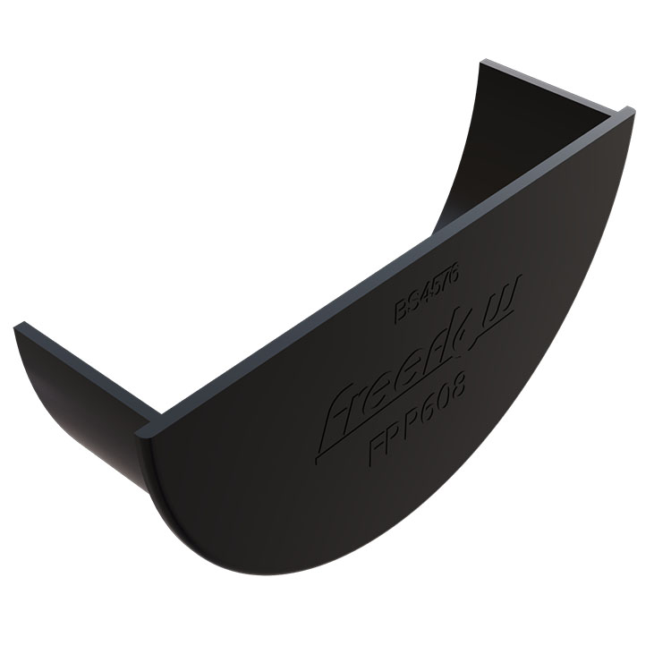 FreeFlow 112mm Half Round Gutter Internal Stopend (FRR608BL)