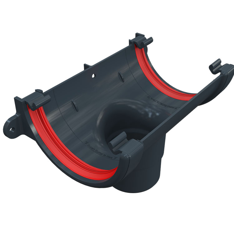 FreeFlow 112mm Half Round Gutter Running Outlet (FRR605AG)