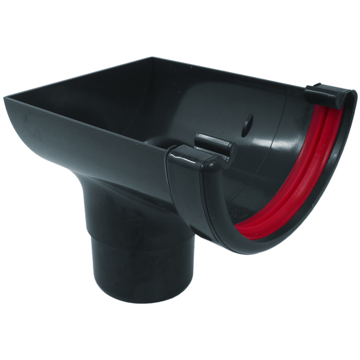 FreeFlow 112mm Half Round Gutter Stopend Outlet (FRR606AG)