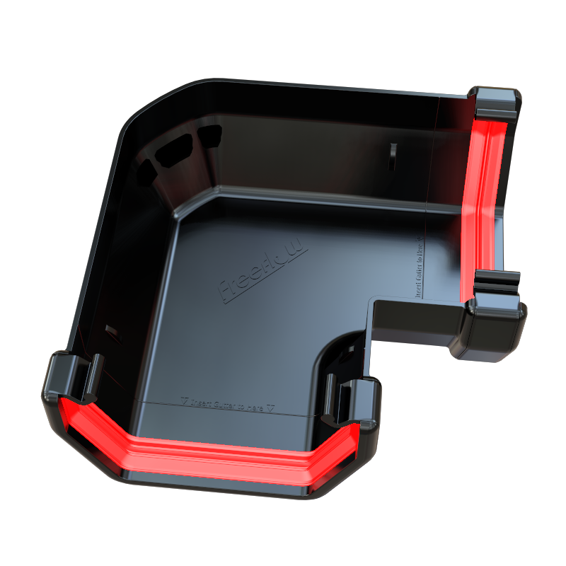 FreeFlow 114mm Square Gutter 90° Angle (FRS603BL)