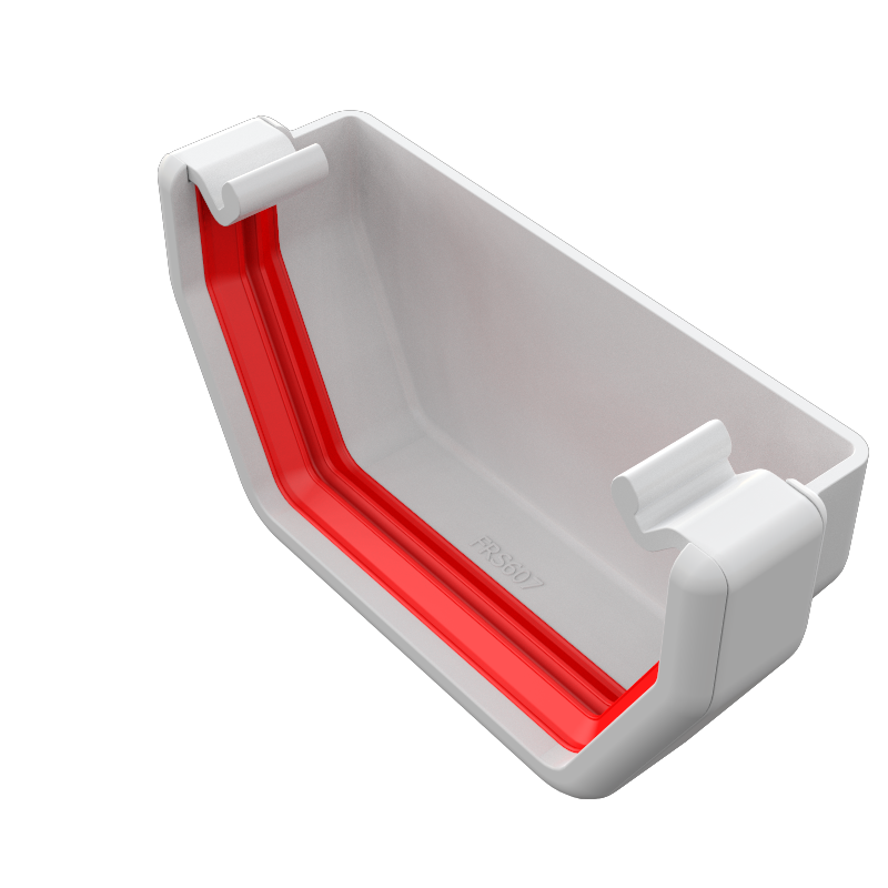 FreeFlow 114mm Square Gutter Stopend External (FRS607)
