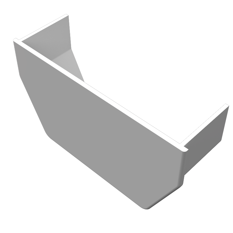 FreeFlow 114mm Square Gutter Stopend Internal (FRS608)