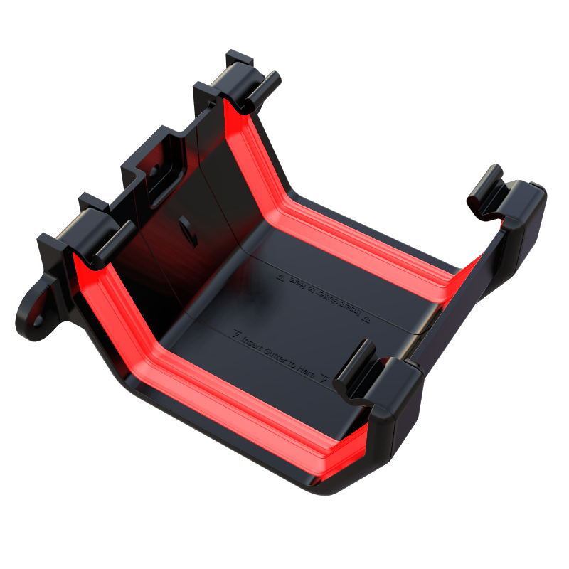 FreeFlow 114mm Square Gutter Union Bracket (FRS602BL)