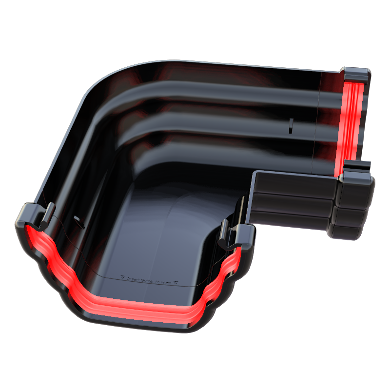 FreeFlow 135mm Ogee Gutter 90° Angle (FRO603BL)
