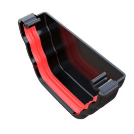 FreeFlow 135mm Ogee Gutter External Stopend (FRO607BL)