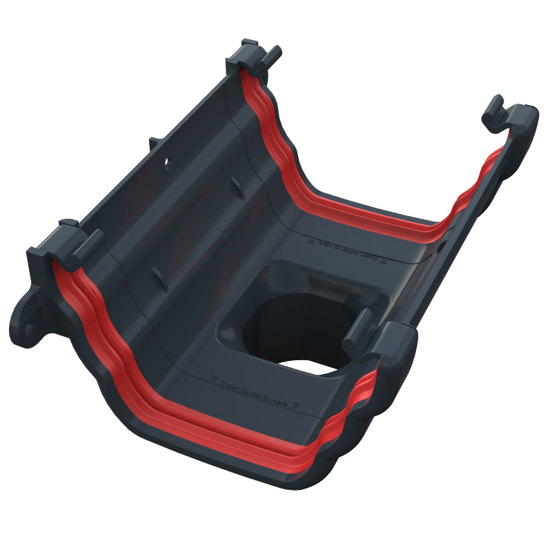 FreeFlow 135mm Ogee Gutter Running Outlet (FRO605AG)