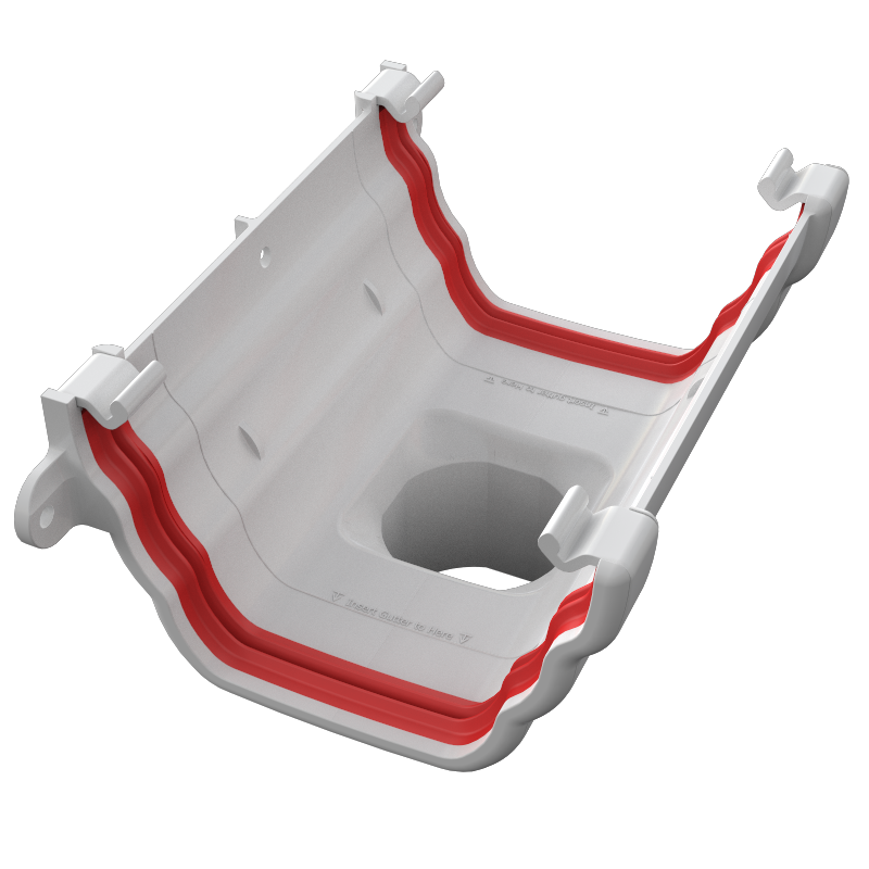 FreeFlow 135mm Ogee Gutter Running Outlet (FRO605)
