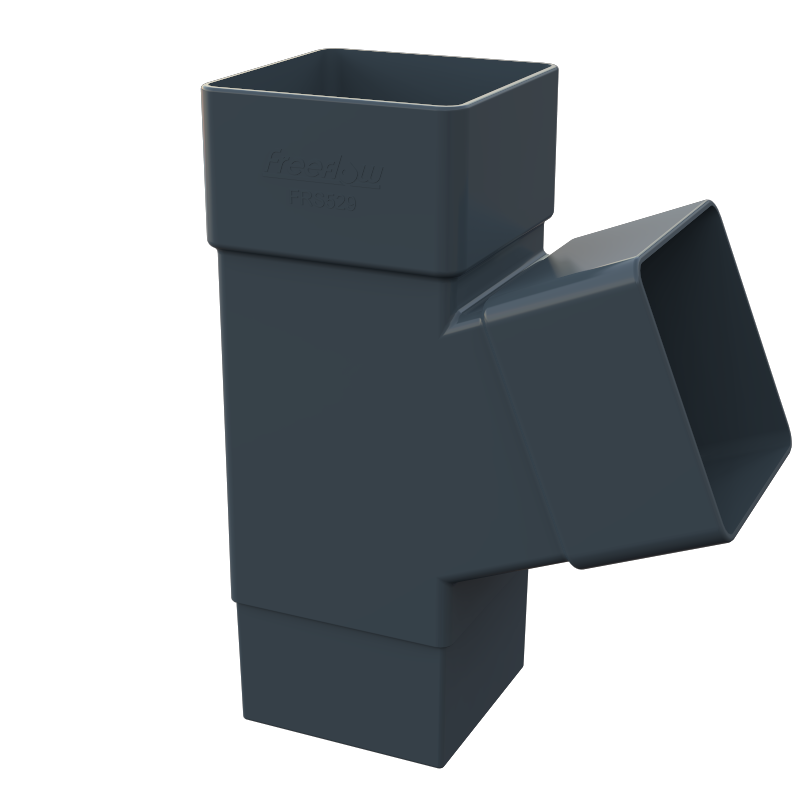 FreeFlow 65mm Square Downpipe 112° Branch (FRS529AG)