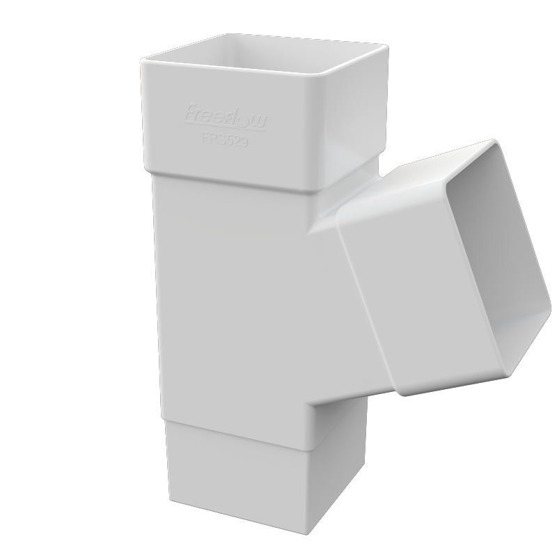 FreeFlow 65mm Square Downpipe 112° Branch (FRS529)