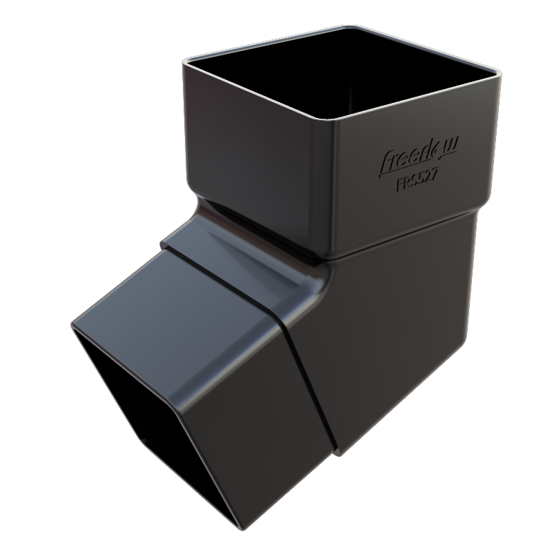 FreeFlow 65mm Square Downpipe 112° Offset Bend (FRS527BL)