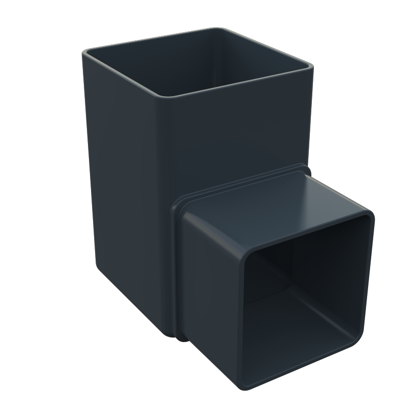 FreeFlow 65mm Square Downpipe 90° Offset Bend (FRS524AG)