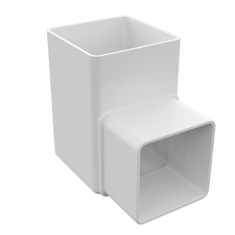 FreeFlow 65mm Square Downpipe 90° Offset Bend (FRS524)