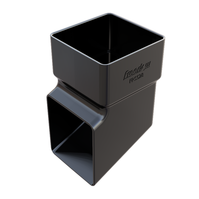 FreeFlow 65mm Square Downpipe Shoe (FRS528BL)