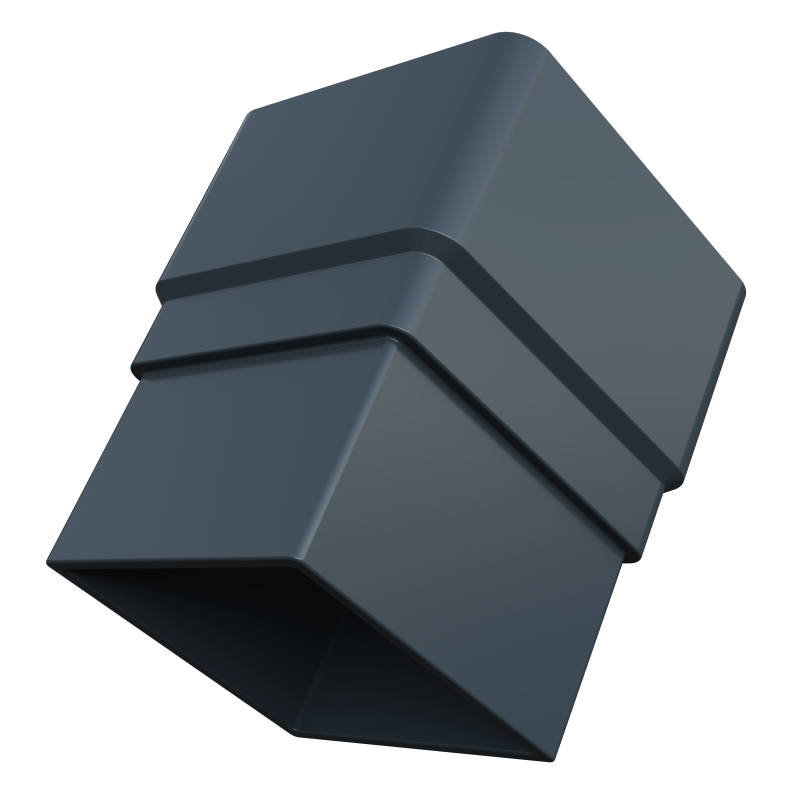 FreeFlow 65mm Square Downpipe Socket (FRS525AG)