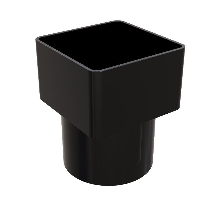 FreeFlow 65mm x 68mm Square to Round Downpipe Adaptor (FRS531BL)