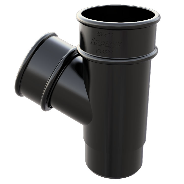 FreeFlow 68mm Round Downpipe 112° Branch (FRR529BL)