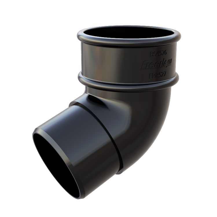 FreeFlow 68mm Round Downpipe 112° Offset Bend (FRR527BL)