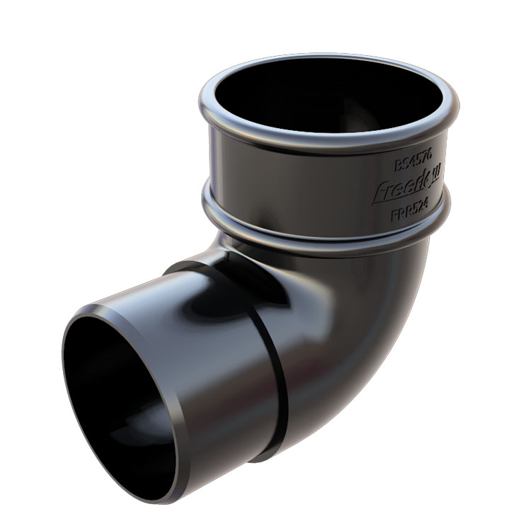 FreeFlow 68mm Round Downpipe 90° Offsett Bend (FRR524BL)