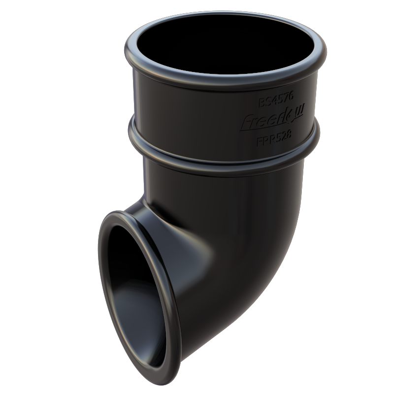 FreeFlow 68mm Round Downpipe Shoe (FRR528BL)