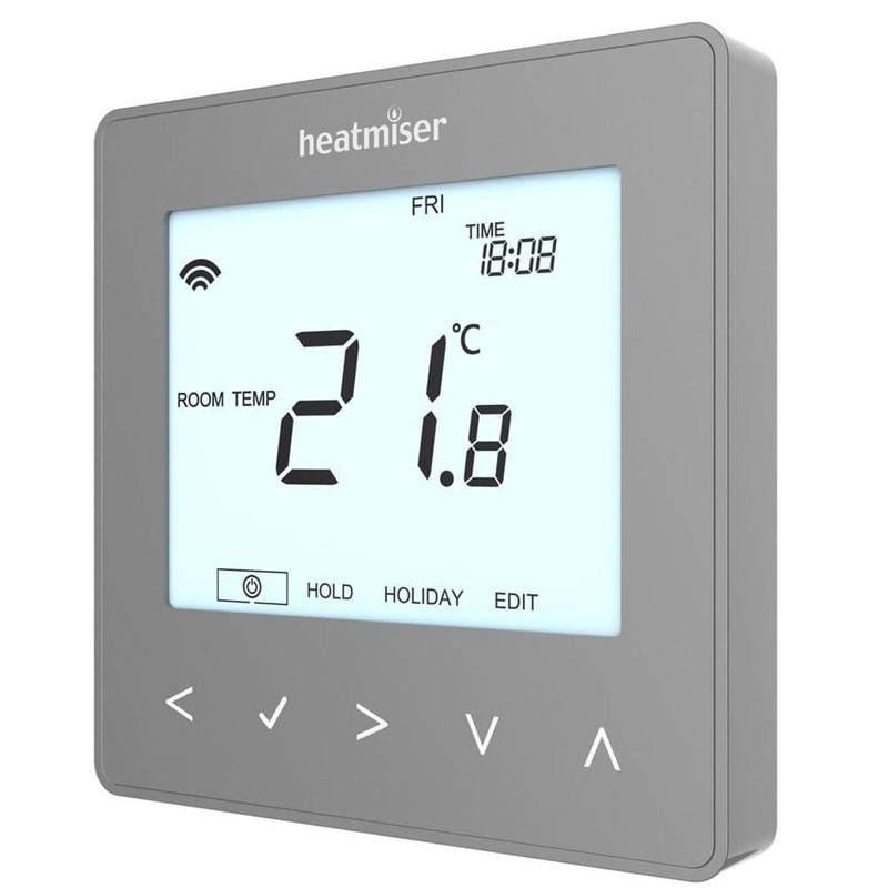 Heatmiser Neo Stat 12V V2 Programmable Thermostat - Platinum
