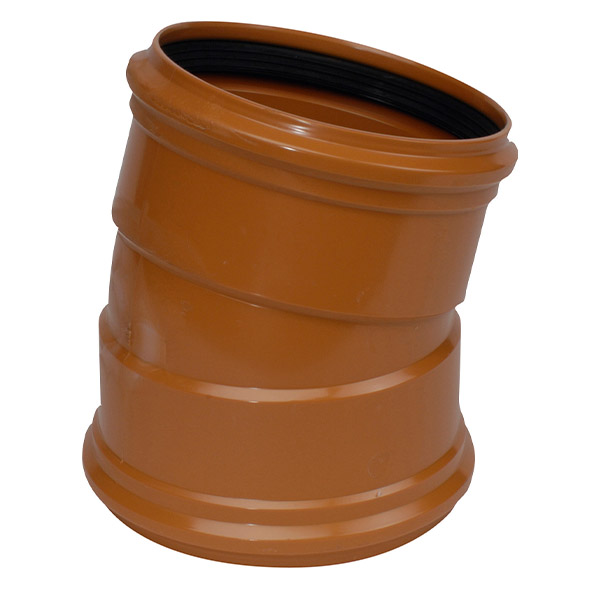 Pipelife Underground 30° Double Socket Bend 160mm (UG6D564)
