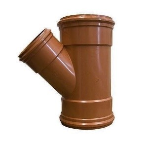 Pipelife Underground 45° Triple Socket Reducing Branch (UG6D219)
