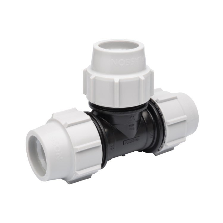 Plasson 90 Degree Equal Tee - 25mm x 25mm x 25mm